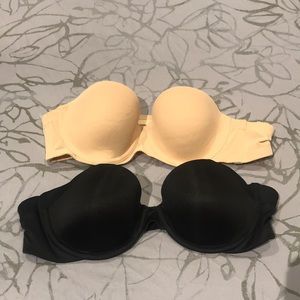 Strapless brassieres
